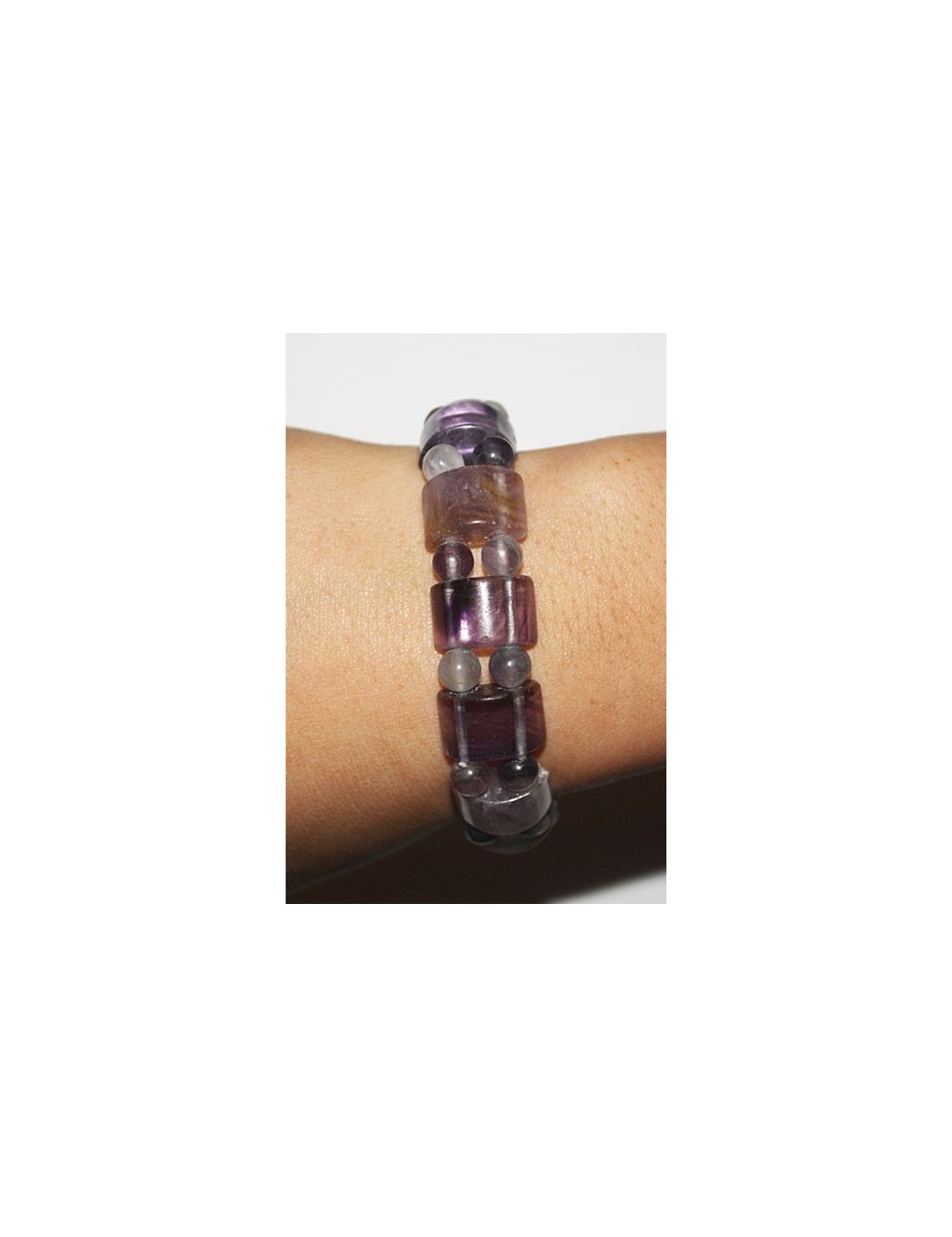 Bracelet 1/2 rond Fluorite
