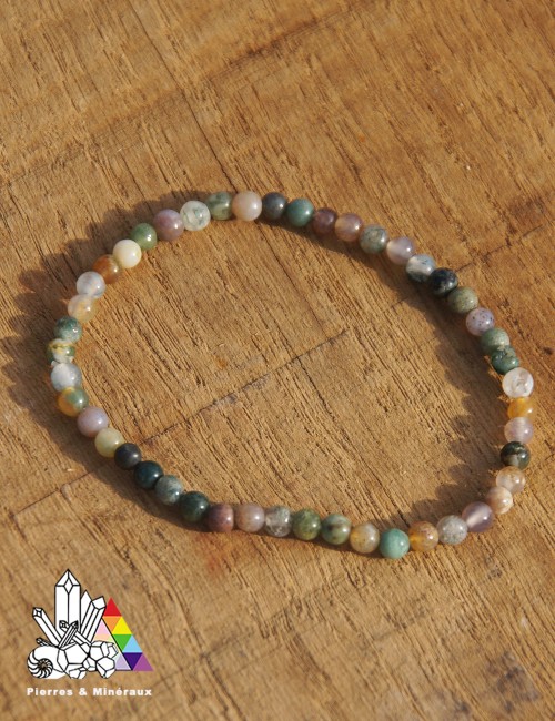 Bracelet Perles Agate Jaune Sur Mesure - Fait Main - Neuf Sans Emballage