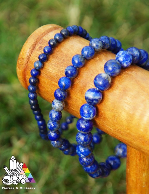 Bracelet Lapis Lazuli sur-...