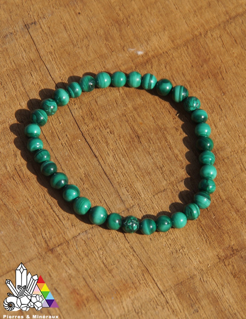 Bracelet En Malachite Naturelle Bohème - Main Fait, Pompons, Réglable 14+5 Cm, Pour Femme/fille