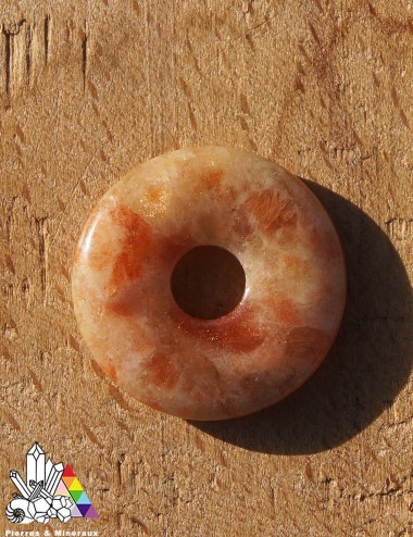 Pierre Hypersthène En Forme De Pi Chinois (Donut) - 30mm - Pierre Fine Grise Et Noire - France Minéraux