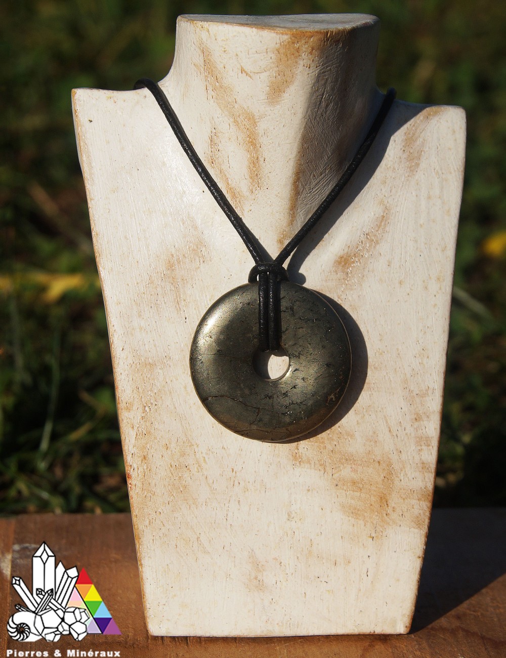 Pendentif Donut (Pi) En Shungite - Diamètre 3 Cm - Neuf Avec Étiquettes