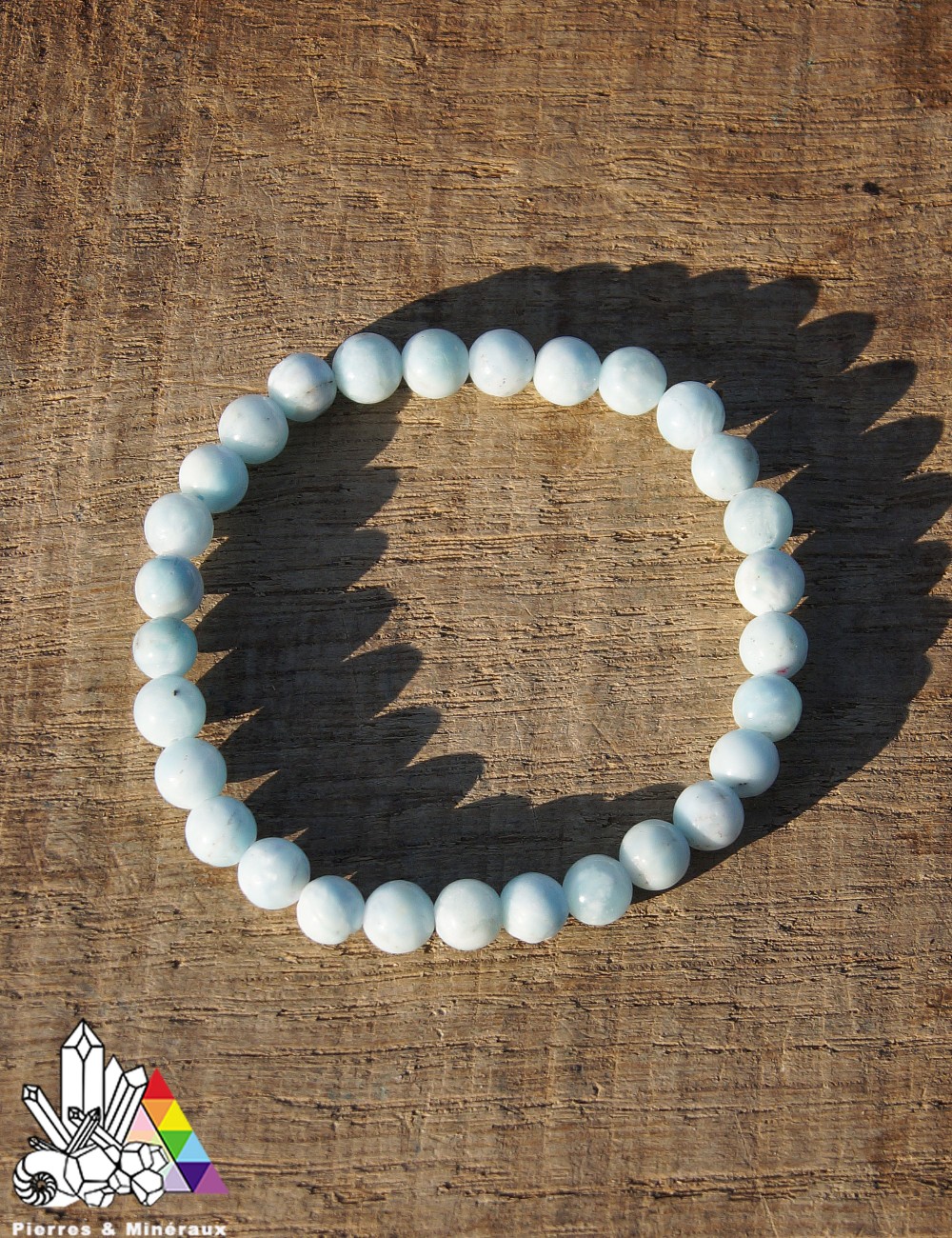 Bracelet En Hémmimorphite Naturelle - Longueur 17-18 Cm, Bleu, Lithothérapie